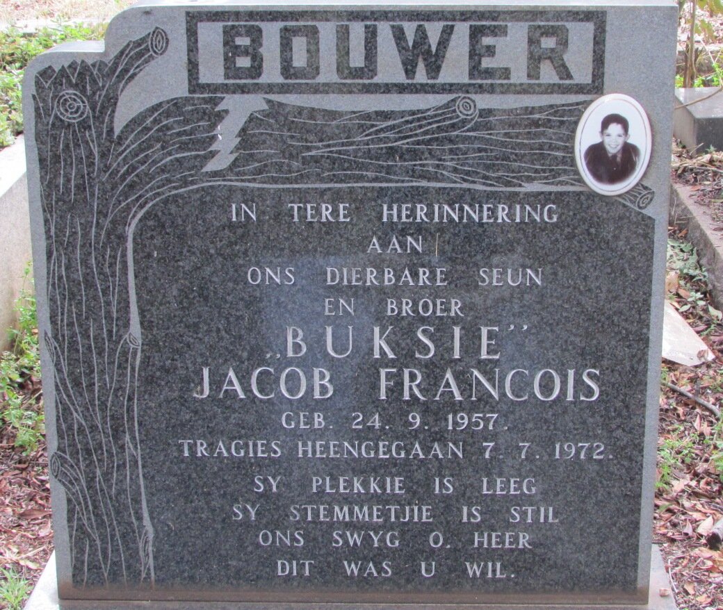 BOUWER Jacob Francois 1957-1972