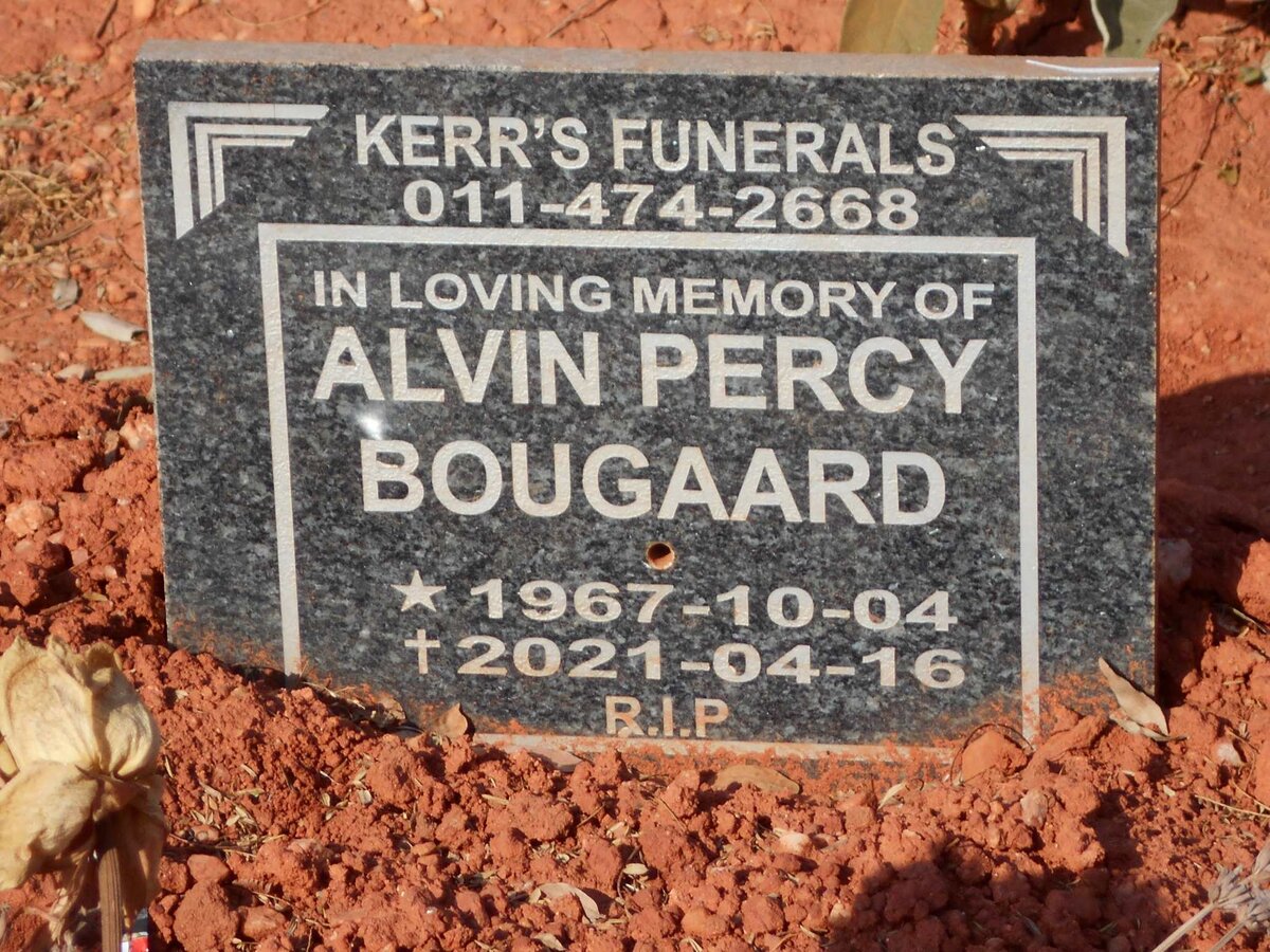 BOUGAARD Alvin Percy 1967-2021