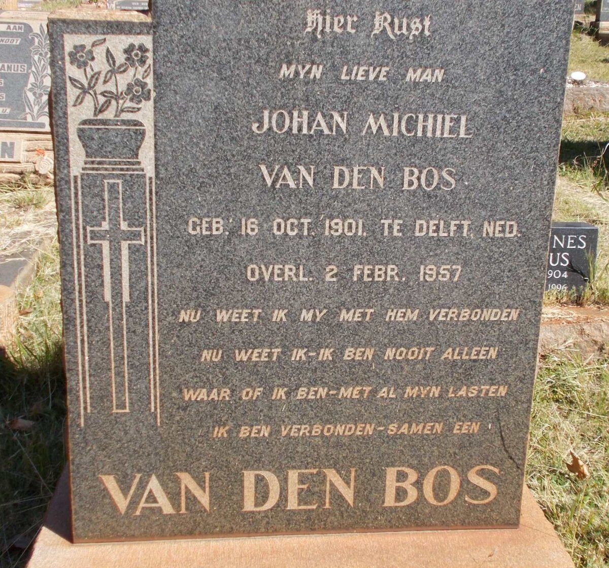BOS Johan Michiel, van den 1901-1957
