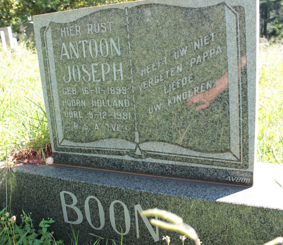 BOON Antoon Joseph 1899-1981