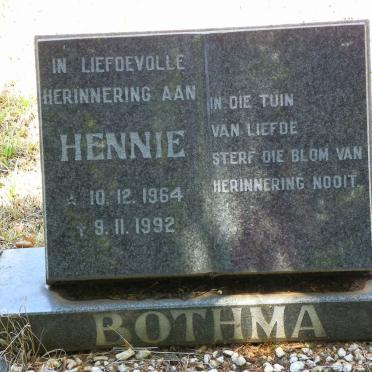 BOTHMA Hennie 1964-1992