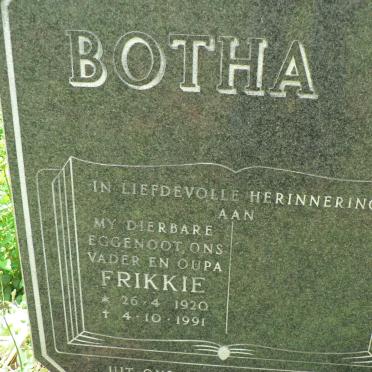 BOTHA Frikkie 1920-1991