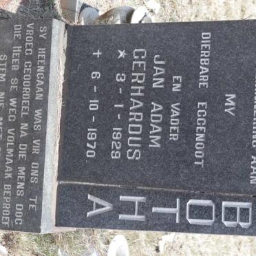 BOTHA Jan Adam Gerhardus 1929-1970