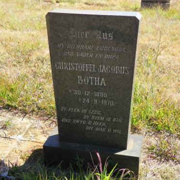 BOTHA Christoffel Jacobus 1895-1970
