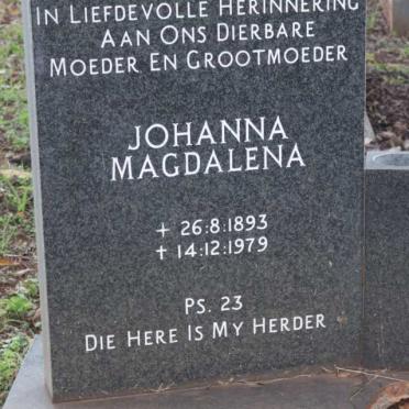 BOTHA Johanna Magdalena 1893-1979