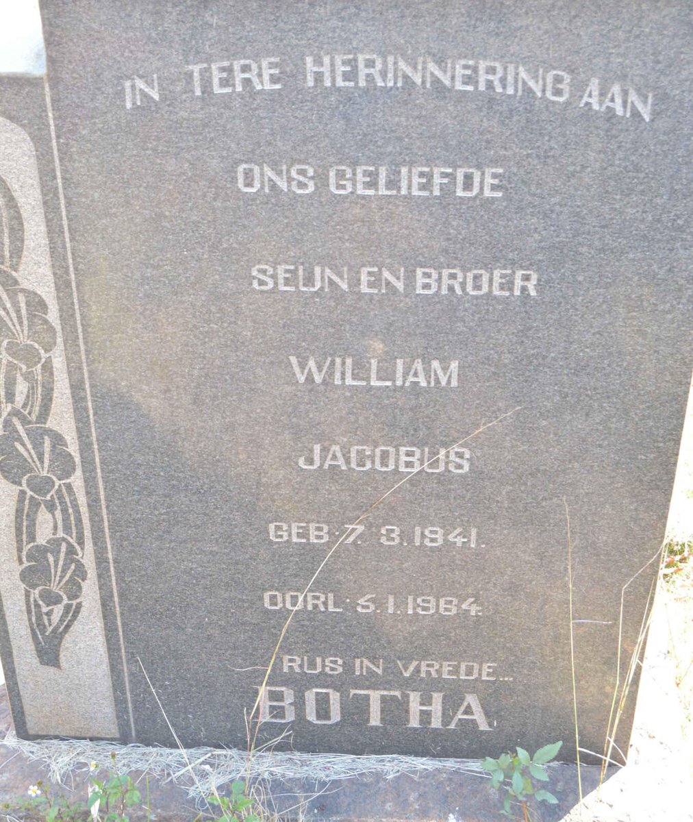 BOTHA William Jacobus 1941-1964
