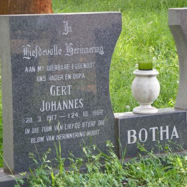 BOTHA Gert Johannes 1917-1982