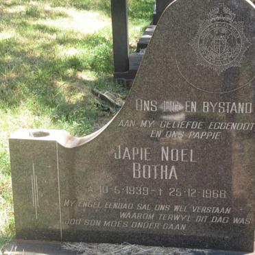 BOTHA Japie Noel 1939-1968