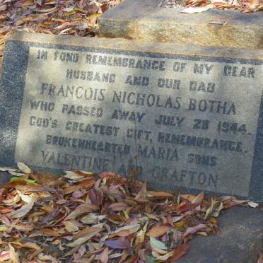 BOTHA Francois Nicholas -1944