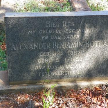 BOTHA Alexander Benjamin 1892-1959