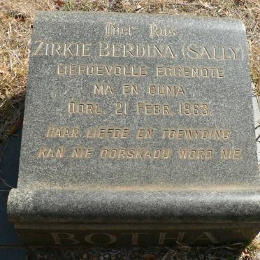 BOTHA Zirkie Berdina -1963