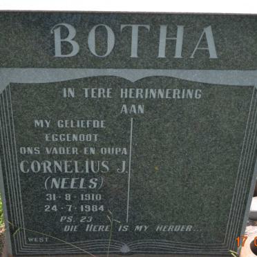 BOTHA Cornelius J. 1910-1984