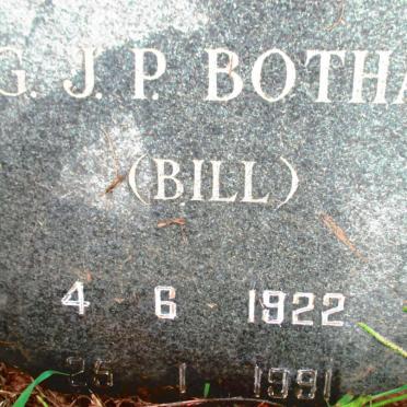 BOTHA G.J.P. 1922-1991