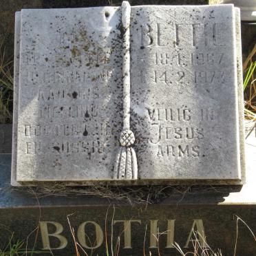 BOTHA Bettie 1867-1973
