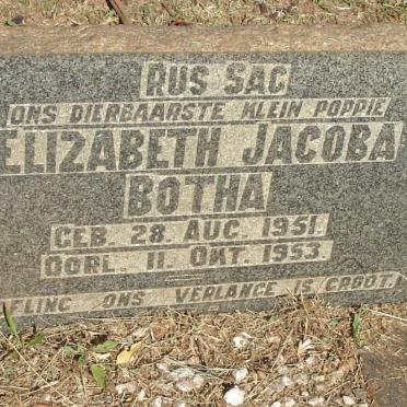 BOTHA Elizabeth Jacoba 1951-1953