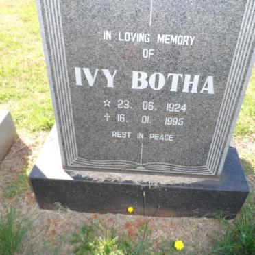 BOTHA Ivy 1924-1995