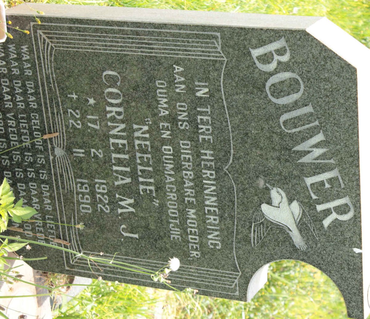 BOUWER Cornelia M.J. 1922-1990