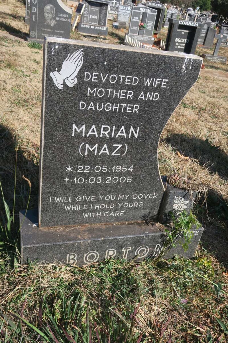 BORTON Marian 1954-2005