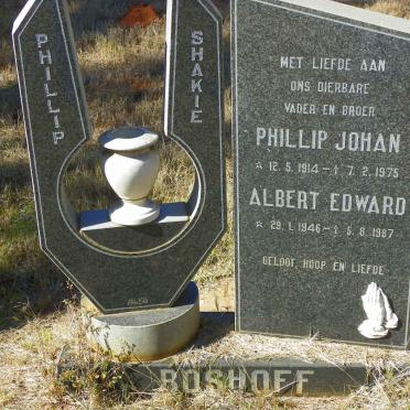 BOSHOFF Phillip Johan 1914-1975 :: BOSHOFF Albert Edward 1946-1987
