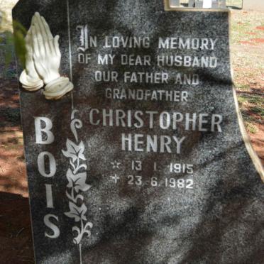 BOIS Christopher Henry 1915-1982
