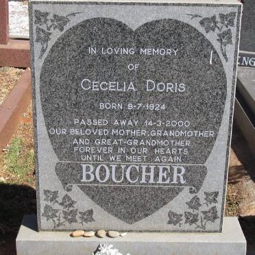 BOUCHER Cecelia Doris 1924-2000