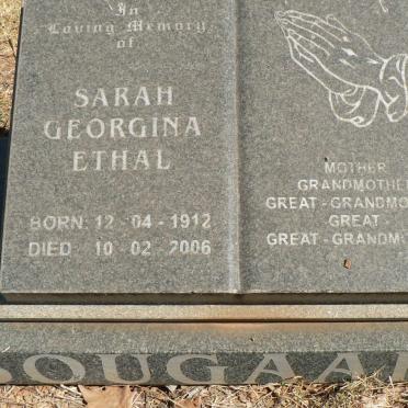 BOUGAARD Sarah Georgina Ethal 1912-2006