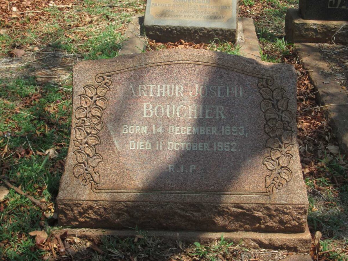 BOUCHIER Arthur Joseph 1893-1952