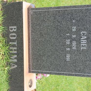 BOTHMA Abraham Carel 1926-1991