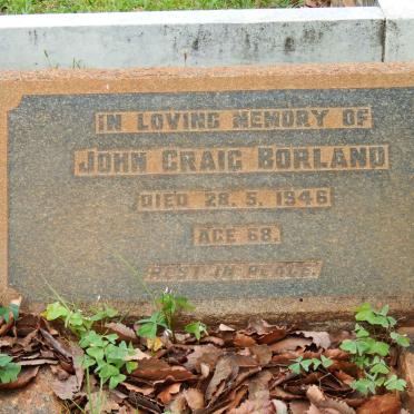 BORLAND John Craig -1946