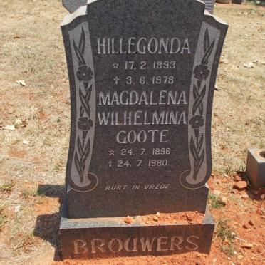 BROUWERS Hillegonda 1893-1978 &amp; Magdalena Wilhelmina GOOTE 1896-1980