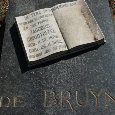 BRUYN Jacobus Christoffel, de 1929-1962