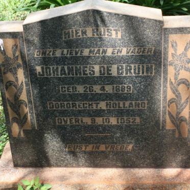 BRUIN Johannes, de 1889-1952