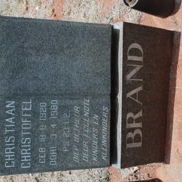 BRAND Christiaan Christoffel 1920-1980