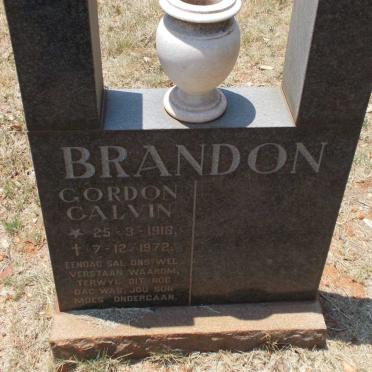 BRANDON Gordon Calvin 1918-1972