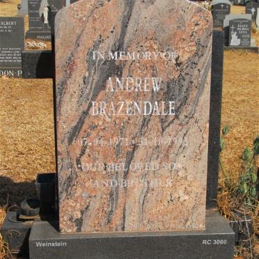 BRAZENDALE Andrew 1971-1993