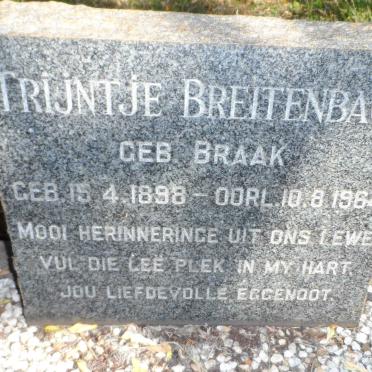 BREITENBACH Trijntje nee BRAAK 1898-1964