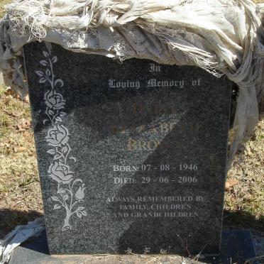 BROWN Daisy Elizabeth 1946-2006