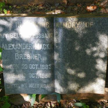 BREBNER Alexander Mackie 1883-1950