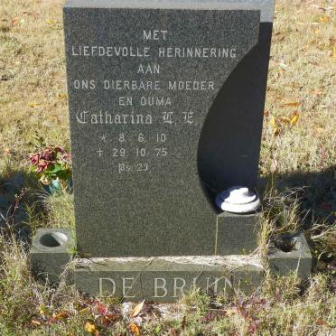 BRUIN Catharina L. E., de 1910-1975