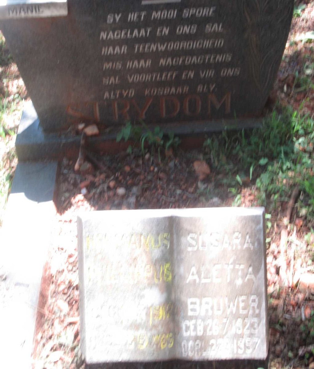 BRUWER Susara Aletta 1923-1997 :: STRYDOM ?