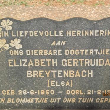 BREYTENBACH Elizabeth Gertruida 1950-1952