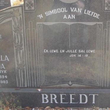 BREEDT Willem Sterrenberg 1888-1962 &amp; Petronella Jacomina VAN DYK 1894-1983