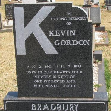 BRADBURY Kevin Gordon 1961-1995