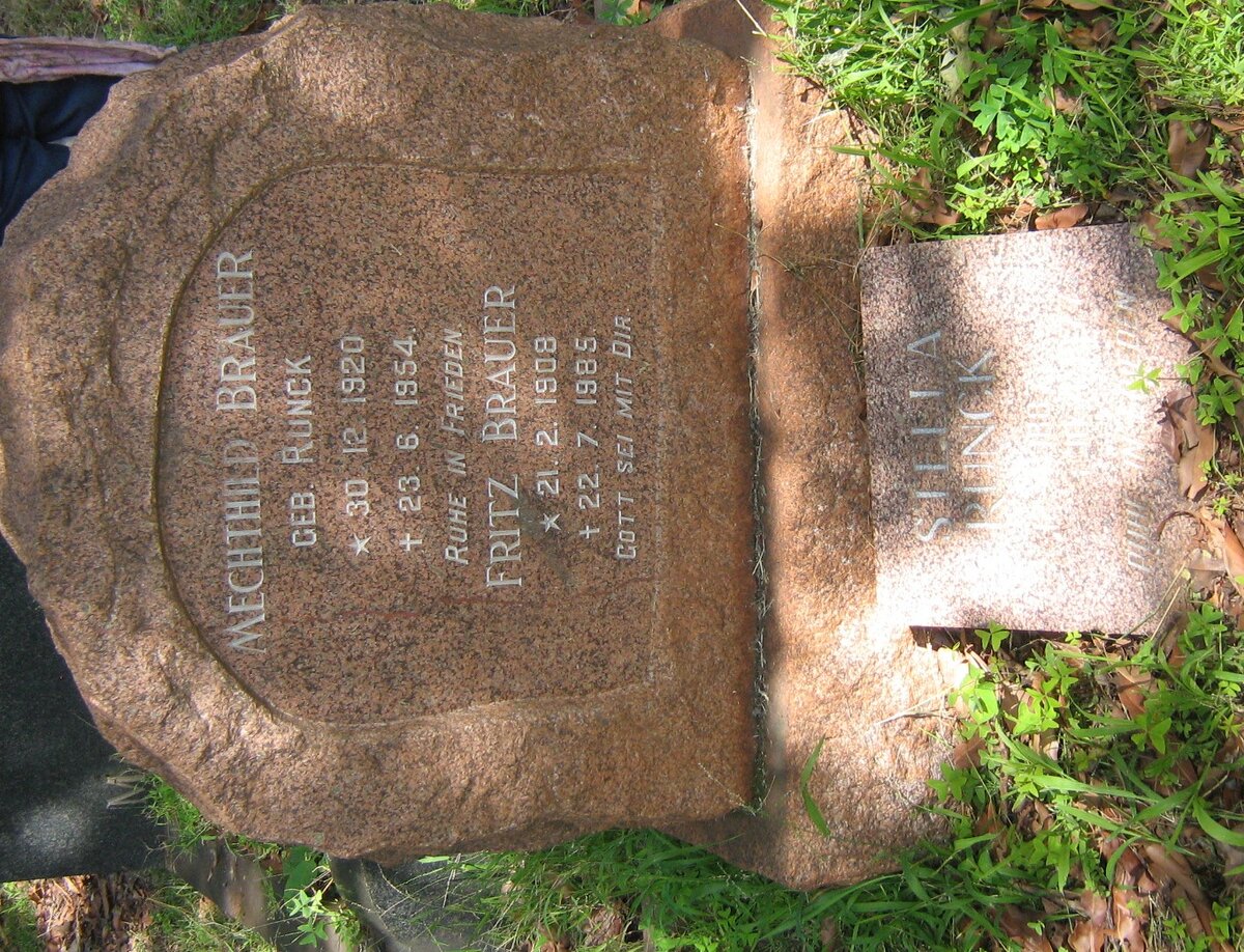 BRAUER Fritz 1908-1985 &amp; Mechthild RUNCK 1920-1954 :: RUNCK Stella 1887-1977