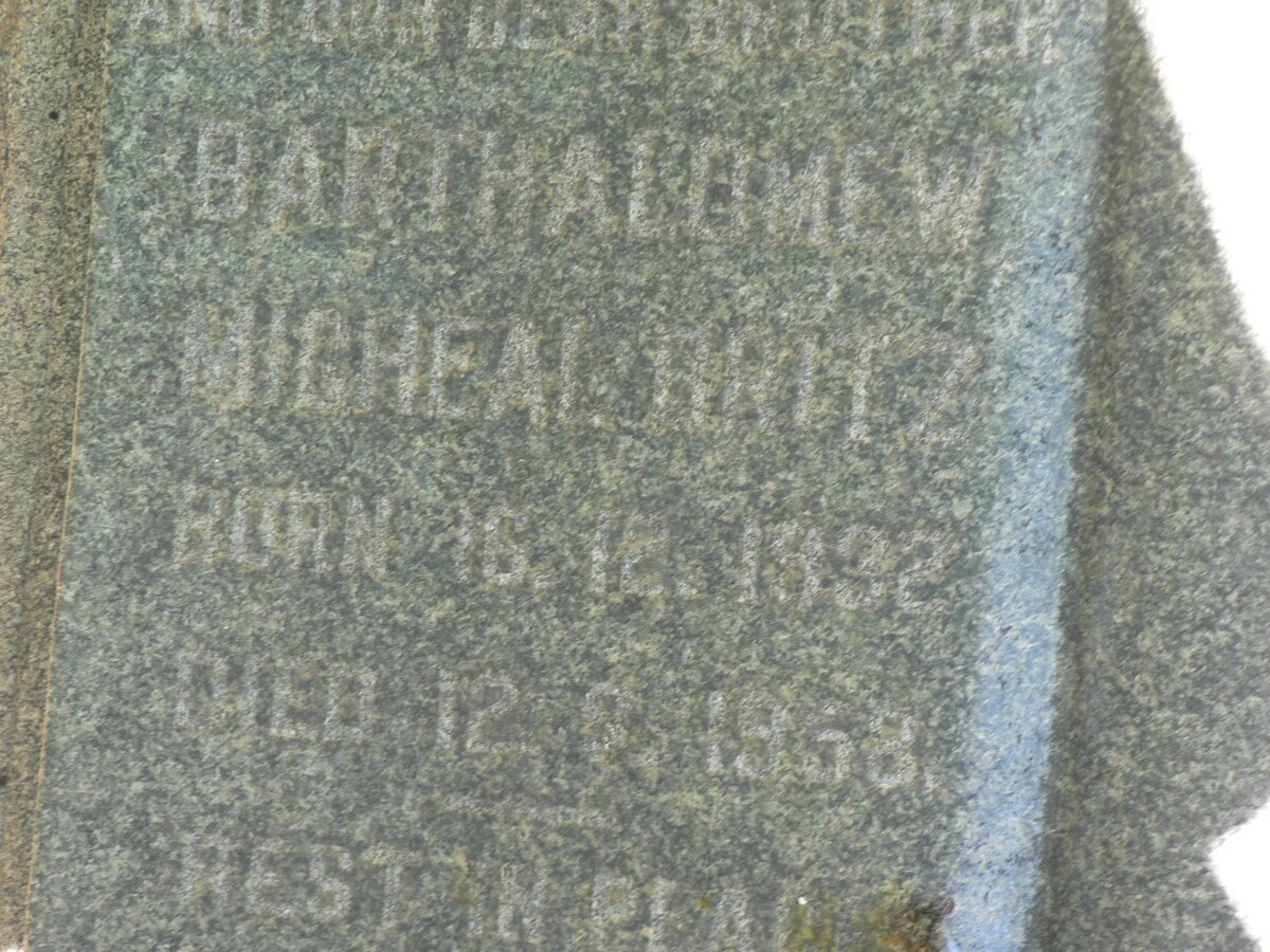 BRITZ Barthalomew Micheal 1932-1958