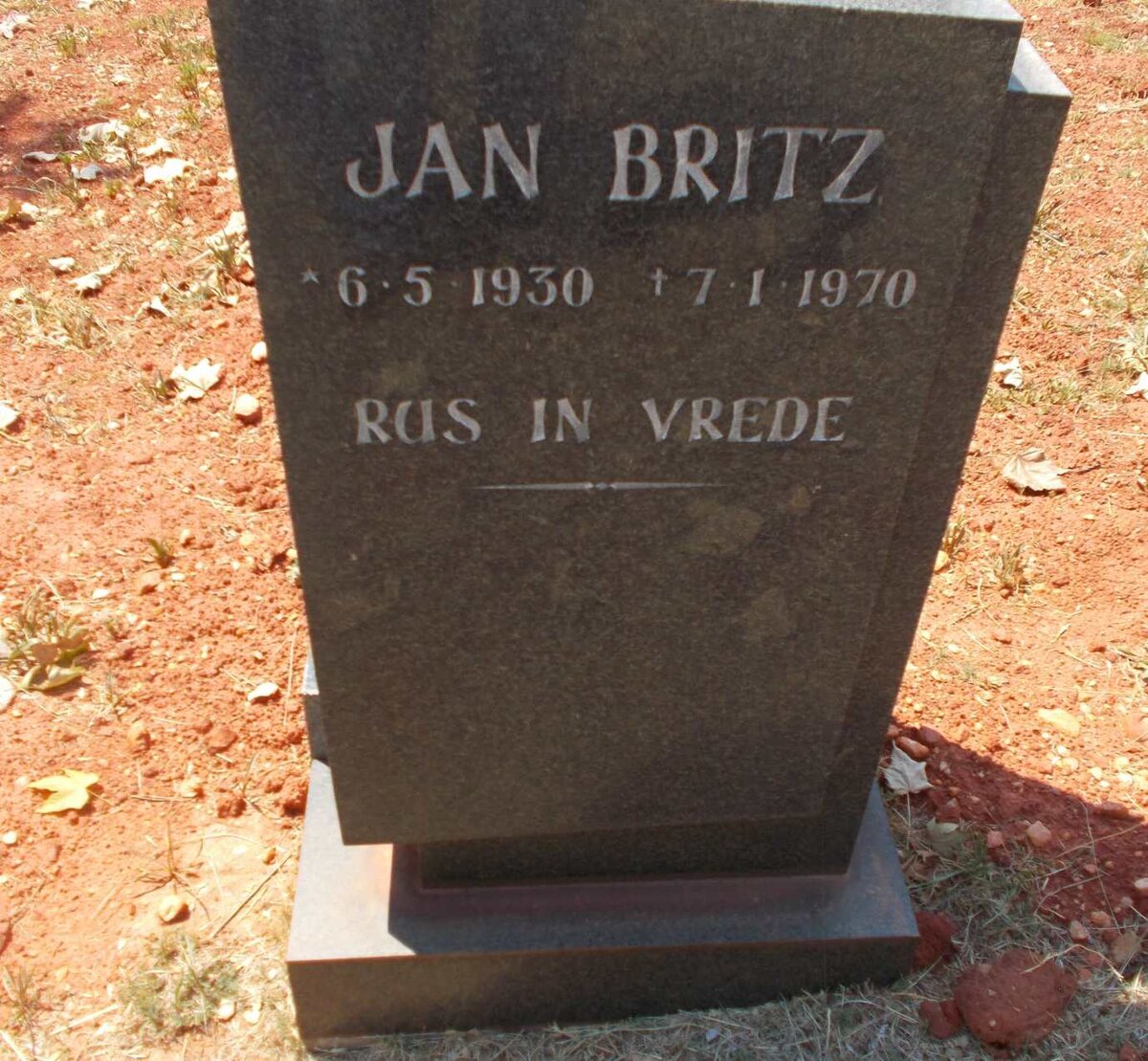 BRITZ Jan 1930-1970