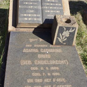 BRITS Johannes Jacobus 1871-1954 &amp; Agatha Catharina ENGELBRECHT 1882-1980