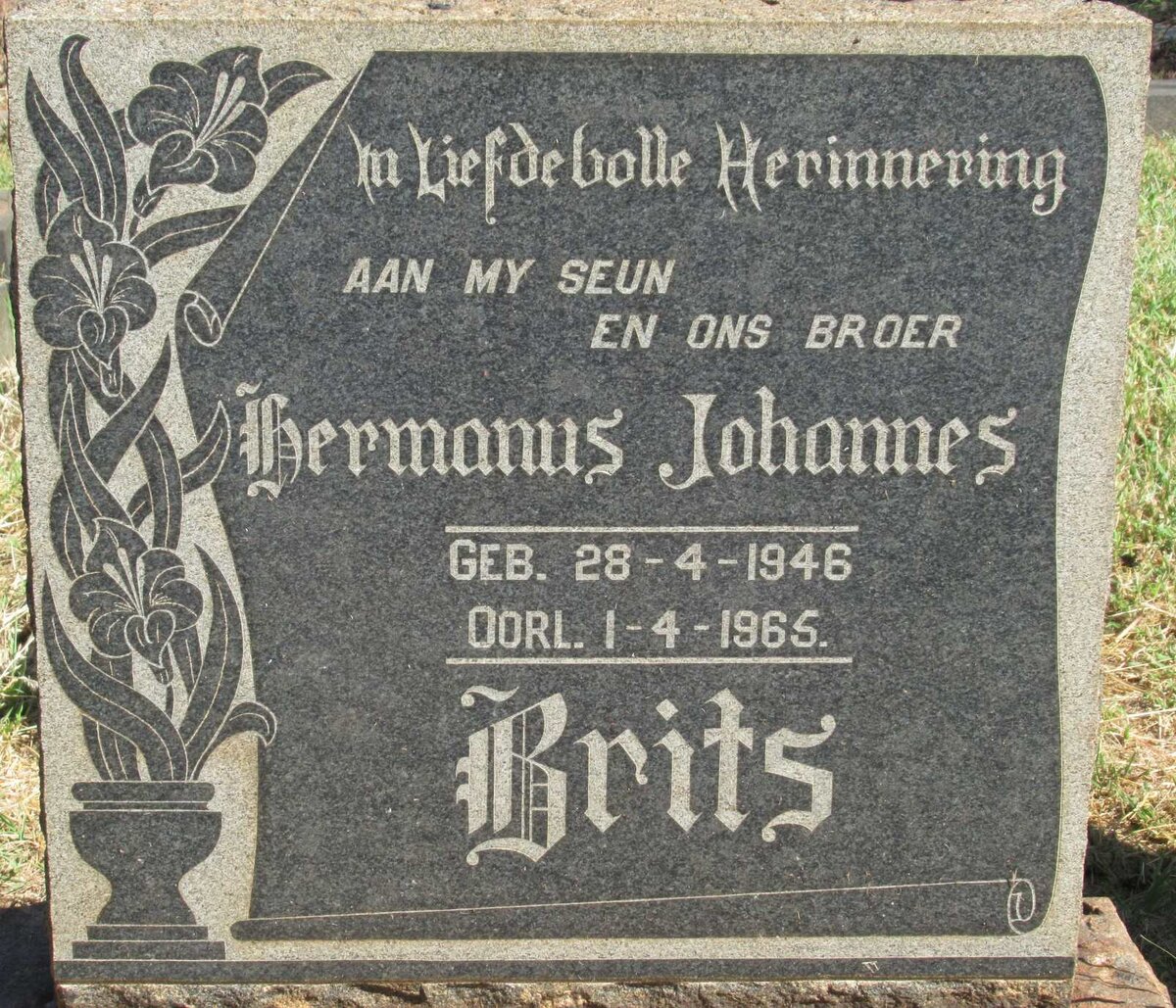 BRITS Hermanus Johannes 1946-1965