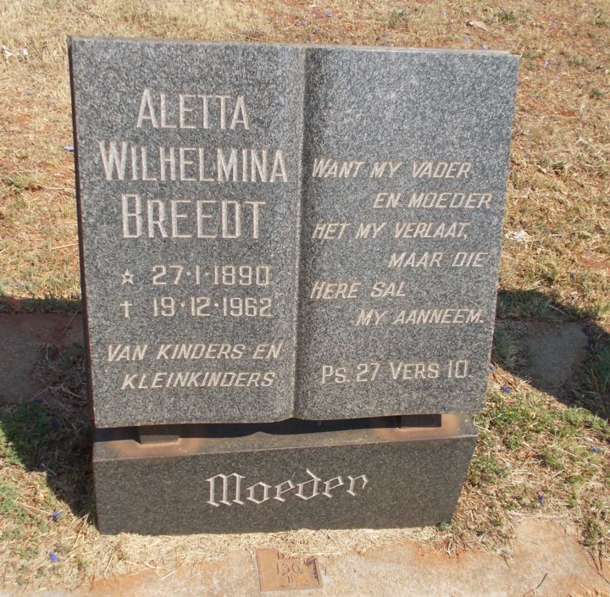 BREEDT Aletta Wilhelmina 1890-1962