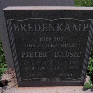 BREDENKAMP Pieter 1916-1990 &amp; Babsie 1922-1990